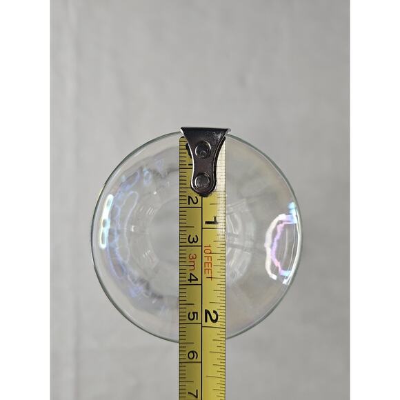 Vintage Iridescent Clear Glass Bud Vase 10" Mid-Century Modern Glass Art - Picture 7 of 7